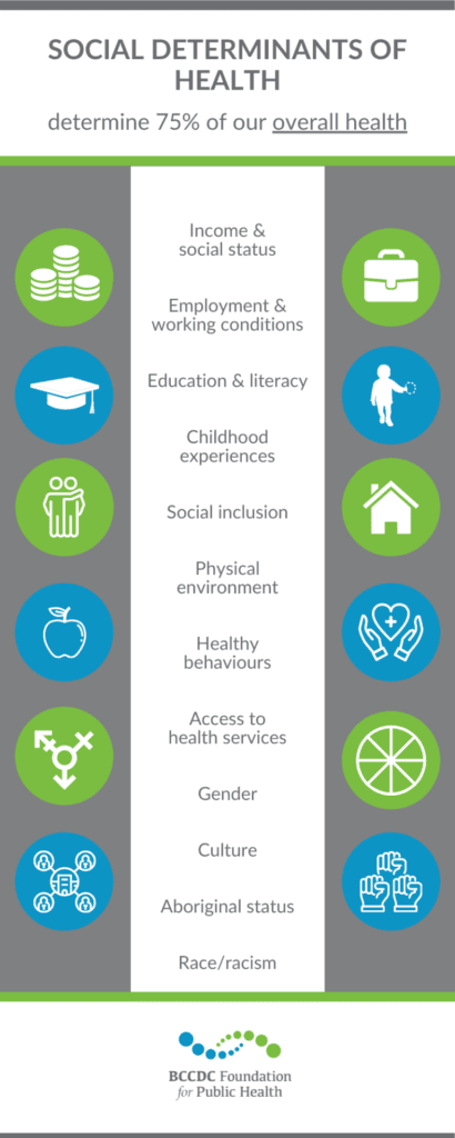 Infographic of the Social Determinants of Health