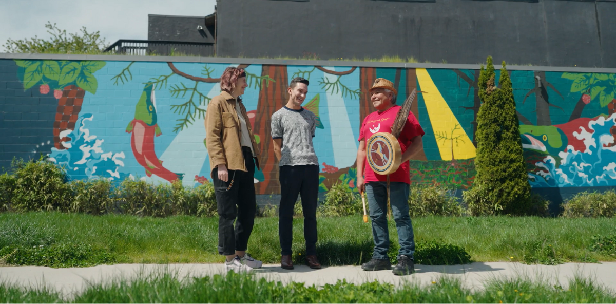 Kilala Lelum staff outside the Indigenous health centre in Vancouver